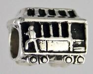 13225-Cable Car Bead - Trolley Bead