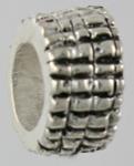 13284-Wide Alligator Skin Rondelle Spacer Bead