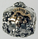13610A-Reef with Butterfly Fish Bead - Butterfly Fish and Reef Bead