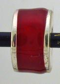 16985-Spool Rondelle with Enamelling