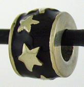 16997-Star Rondelle with Enamelling