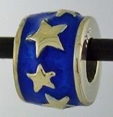 16997- Star Rondelle with Enamelling