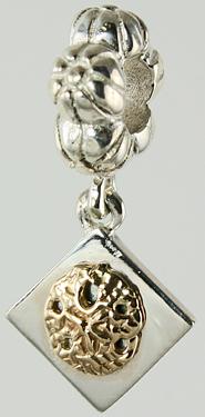 19132A-Rondelle with Sand Dollar