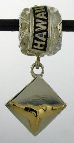 19145-Hawaii with Mixed Metal Whale Dangle