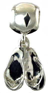 19175-Ball Bead with Flip Flop Dangle