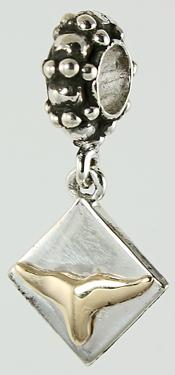 19231A-Rondelle with Whale Tail