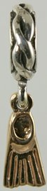 19246-Figure 8 Rondelle with Flipper Dangle