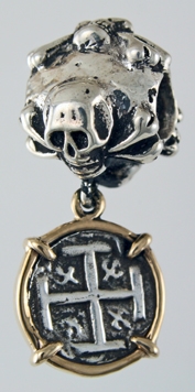 19249-Skull and Bones with Replica Treasure Coin