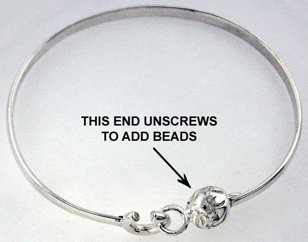 Our very popular Reller Signature Caribbean Hook Bead Bracelet - 46082-Caribbean Hook Bead Bracelet, 4mm in width, threaded hook bead for easy access . . . a delightful fine jewelry statement.