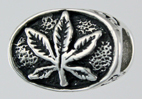 13898-Bermuda and Ganja Leaf Bead