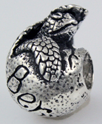 13899-Bermuda Bonaparte Hatchling Turtle Bead