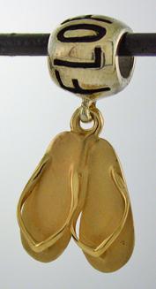 19146A-High Polish FLORIDA and 14K Sandals