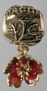 19298-Macon Story Bead with Cherry Blossom