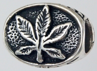 13494-Jamaica Beadwith Ganja Leaf