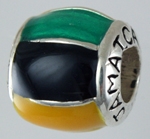 16965-Jamaica Enameled Barrel Bead