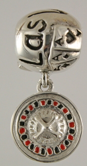 19320-Las Vegas Bead with Roulette Wheel Dangle