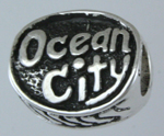 13495-Oval Ocean City Crab Bead