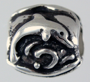 13824-Ocean City Dolphin and Wave Story Bead