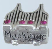 13840-Mackinac Bridge with Rubies Bead