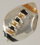 13212-New Orleans Enameled Football Bead