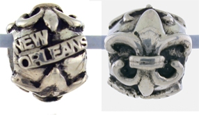 13220-New Orleans and Fleur de Lis Bead