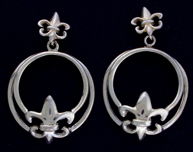 30489-Fleur de Lis Earrings