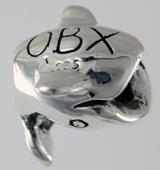 13844-OBX Whale Bead