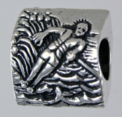 13896-Lake Erie Skier bead