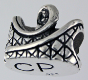 13557-CP Reller Coaster Bead