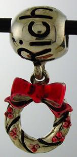 19139-Richmond Bead with Wreath Dangle