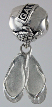 19393-Galveston Bead with Sandal Dangle