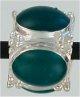16951-Square Bead with Enameled Ovals