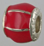 16965-Six Section Barrel Bead can be Enameled with Custom Colors