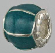 16965-Six Section Barrel Bead can be Enameled with Custom Colors