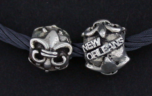 New Orleans Fleur de Lis Beads