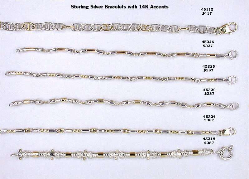 Sterling Silver with 14K Accents