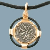 Replica Treasure Coin in Black Cable