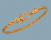 Gold Cable with Pin Shackle