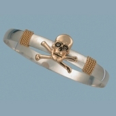 Fine Jewelry for Pirates and Wenches - Skull & Bones Hook Bracelet
