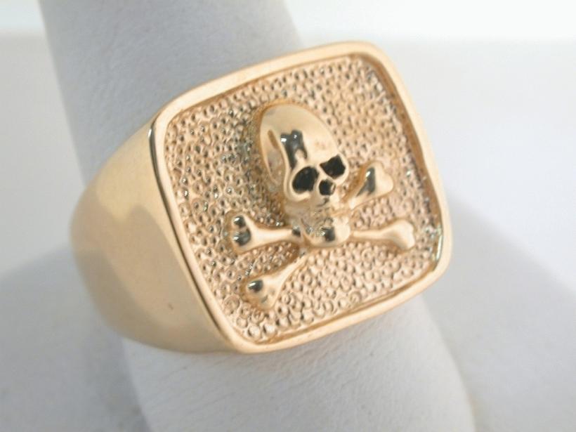 Skull and Bones Signet Ring