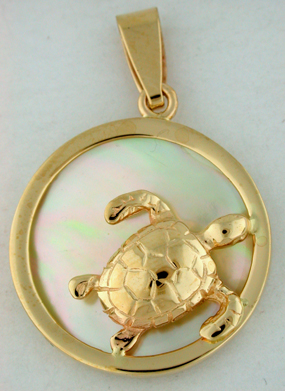 15460-Green Sea Turtle Sea Opal